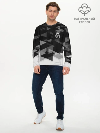 Мужской лонгслив базовый / Real Madrid Geometry Sport