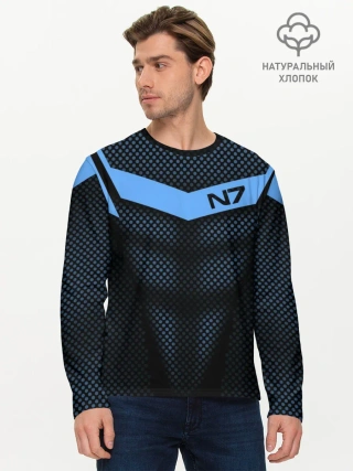 Мужской лонгслив базовый / Mass Effect N7