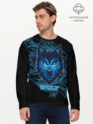 Мужской лонгслив базовый / Wolf