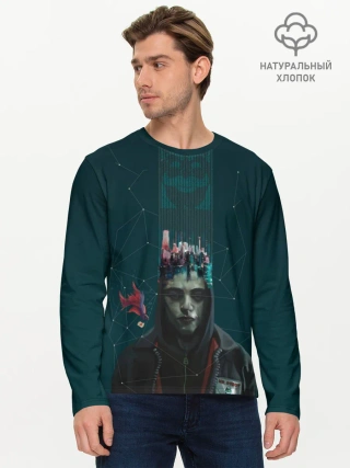 Мужской лонгслив базовый / Mr. Robot