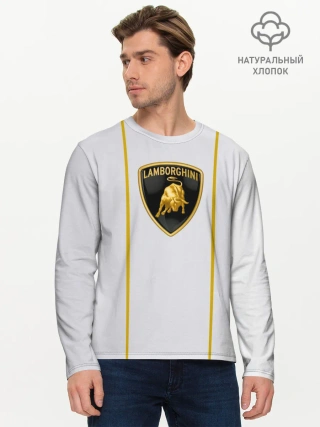 Мужской лонгслив базовый / LAMBORGHINI.