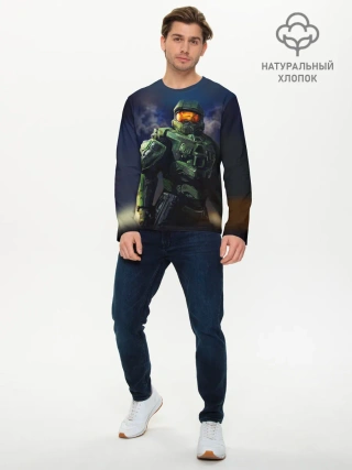 Мужской лонгслив базовый / Halo