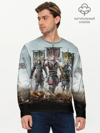 Мужской лонгслив базовый / For Honor