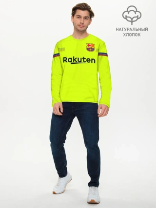 Мужской лонгслив базовый / Messi away 18-19