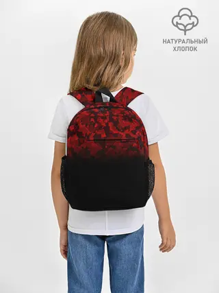 Рюкзак детский / BLACK RED CAMO | RED MILLITARY