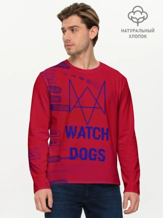 Мужской лонгслив базовый / Watch Dogs hacker collection