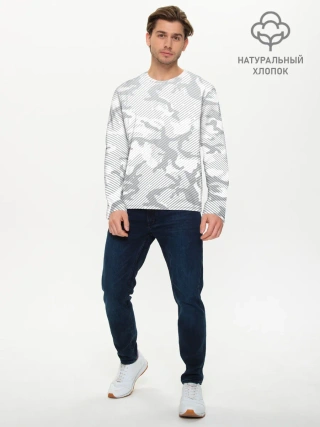 Мужской лонгслив базовый / Lite Camouflage Lines