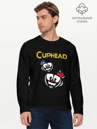 Мужской лонгслив базовый / Cuphead