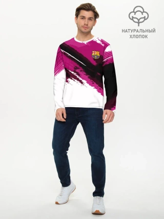 Мужской лонгслив базовый / FC Barcelona Original 2018