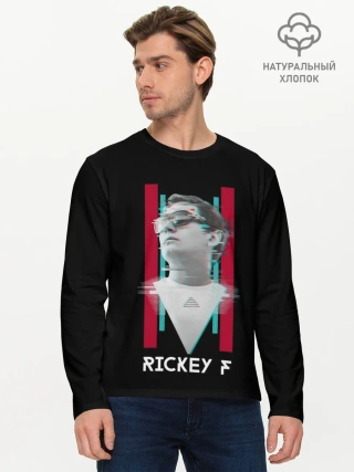 Мужской лонгслив базовый / Rickey F Glitch