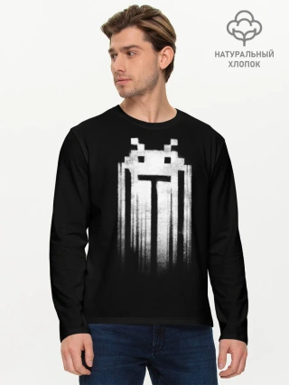 Мужской лонгслив базовый / Space Invaders