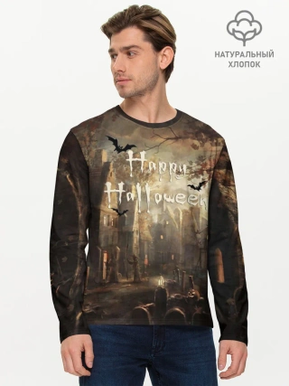 Мужской лонгслив базовый / Halloween