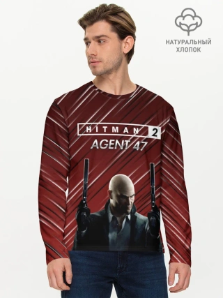Мужской лонгслив базовый / Hitman 2 #2