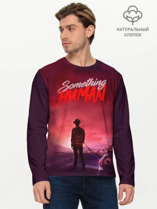 Мужской лонгслив базовый / Something human