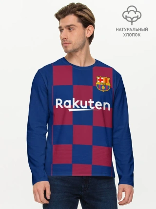 Мужской лонгслив базовый / Messi home 19-20 season