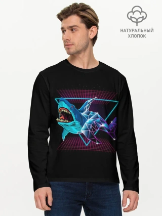 Мужской лонгслив базовый / Shark