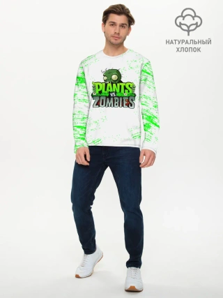 Мужской лонгслив базовый / Plants vs. Zombies
