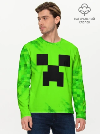 Мужской лонгслив базовый / MINECRAFT