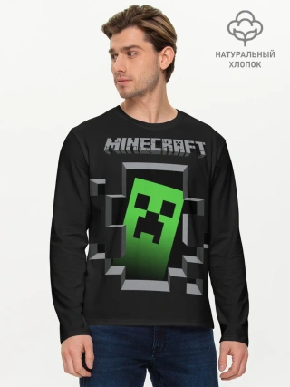 Мужской лонгслив базовый / Minecraft