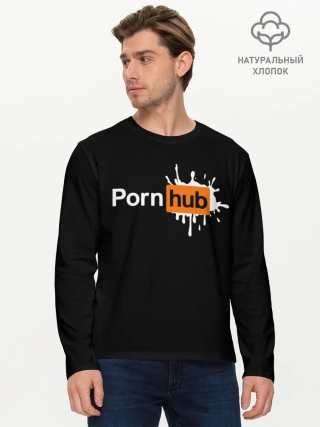 Мужской лонгслив базовый / PORN HUB