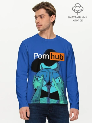 Мужской лонгслив базовый / PORN HUB