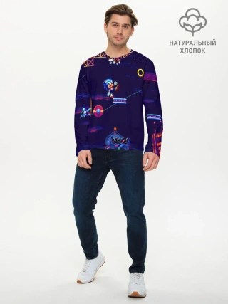 Мужской лонгслив базовый / SONIC