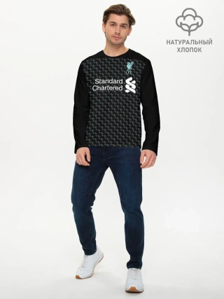 Мужской лонгслив базовый / Liverpool third 19-20