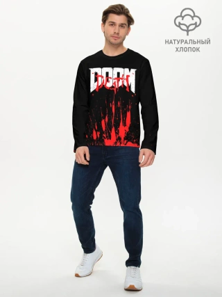 Мужской лонгслив базовый / DOOM Bloody