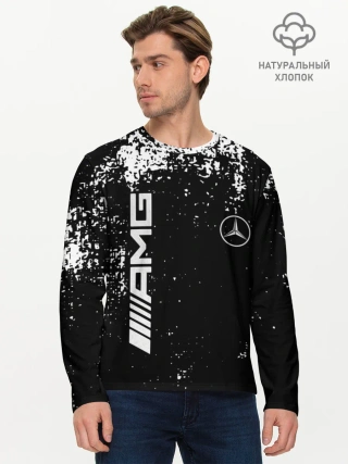 Мужской лонгслив базовый / Mercedes