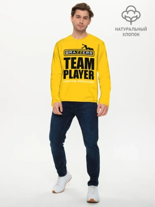 Мужской лонгслив базовый / Brazzers Team player