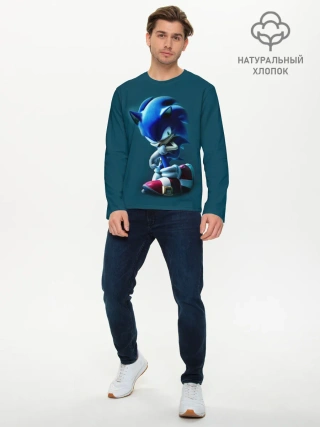 Мужской лонгслив базовый / Sonic