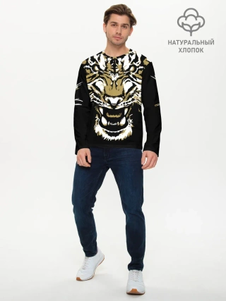 Мужской лонгслив базовый / Рычание джунглей