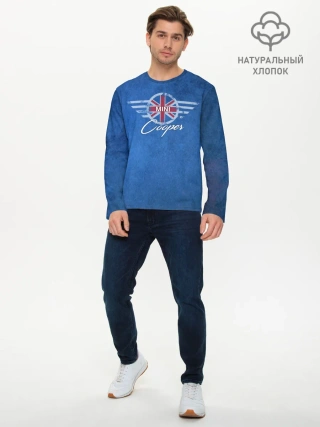 Мужской лонгслив базовый / Логотип Mini.