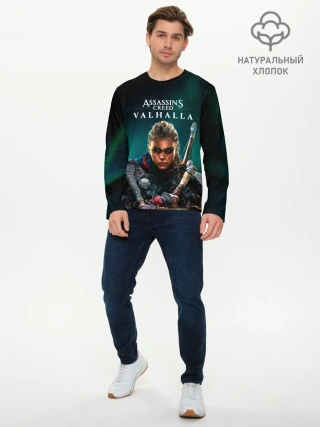 Мужской лонгслив базовый / Assassins Creed, Valhalla