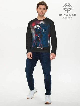 Мужской лонгслив базовый / Doctor Who