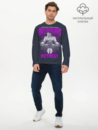 Мужской лонгслив базовый / Трансформеры Decepticons