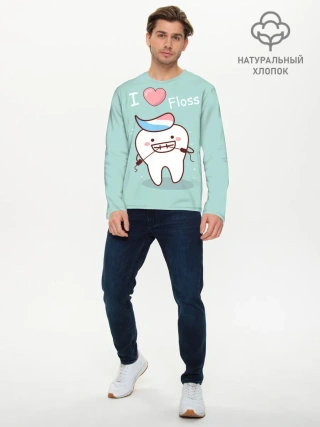 Мужской лонгслив базовый / Tooth