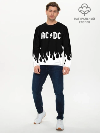 Мужской лонгслив базовый / AC DC