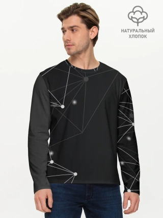 Мужской лонгслив базовый / si-fi art