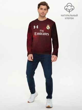 Мужской лонгслив базовый / Real Madrid