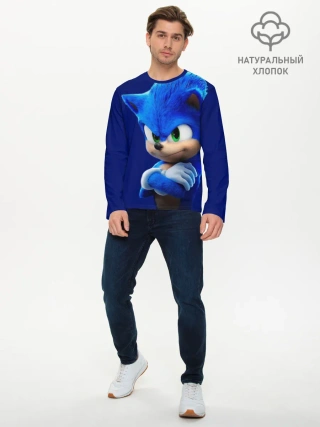Мужской лонгслив базовый / SONIC