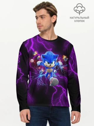 Мужской лонгслив базовый / SONIC