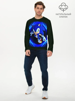 Мужской лонгслив базовый / SONIC