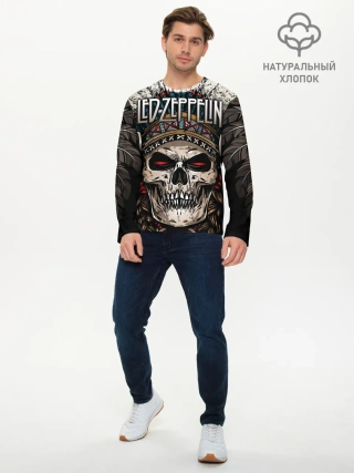 Мужской лонгслив базовый / Led Zeppelin