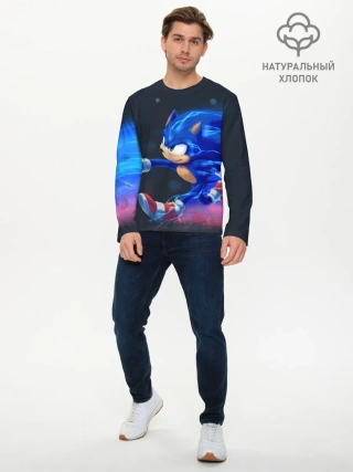Мужской лонгслив базовый / SONIC