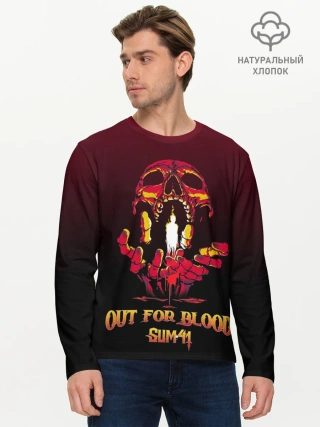 Мужской лонгслив базовый / Out for blood