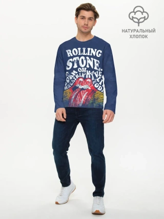 Мужской лонгслив базовый / Rolling Stone