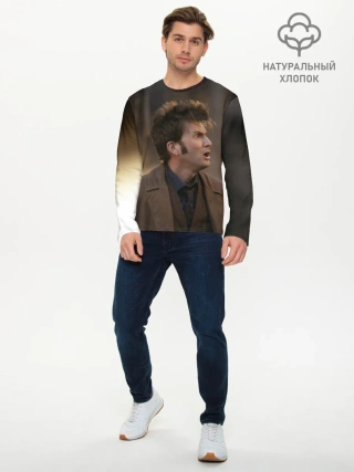 Мужской лонгслив базовый / 10th DOCTOR WHO