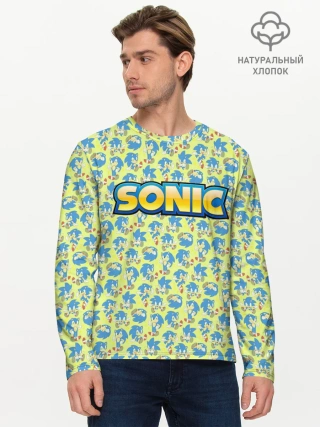 Мужской лонгслив базовый / SONIC