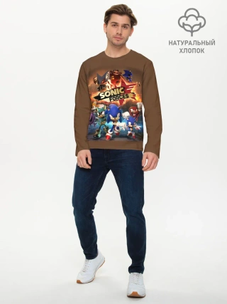 Мужской лонгслив базовый / SONIC